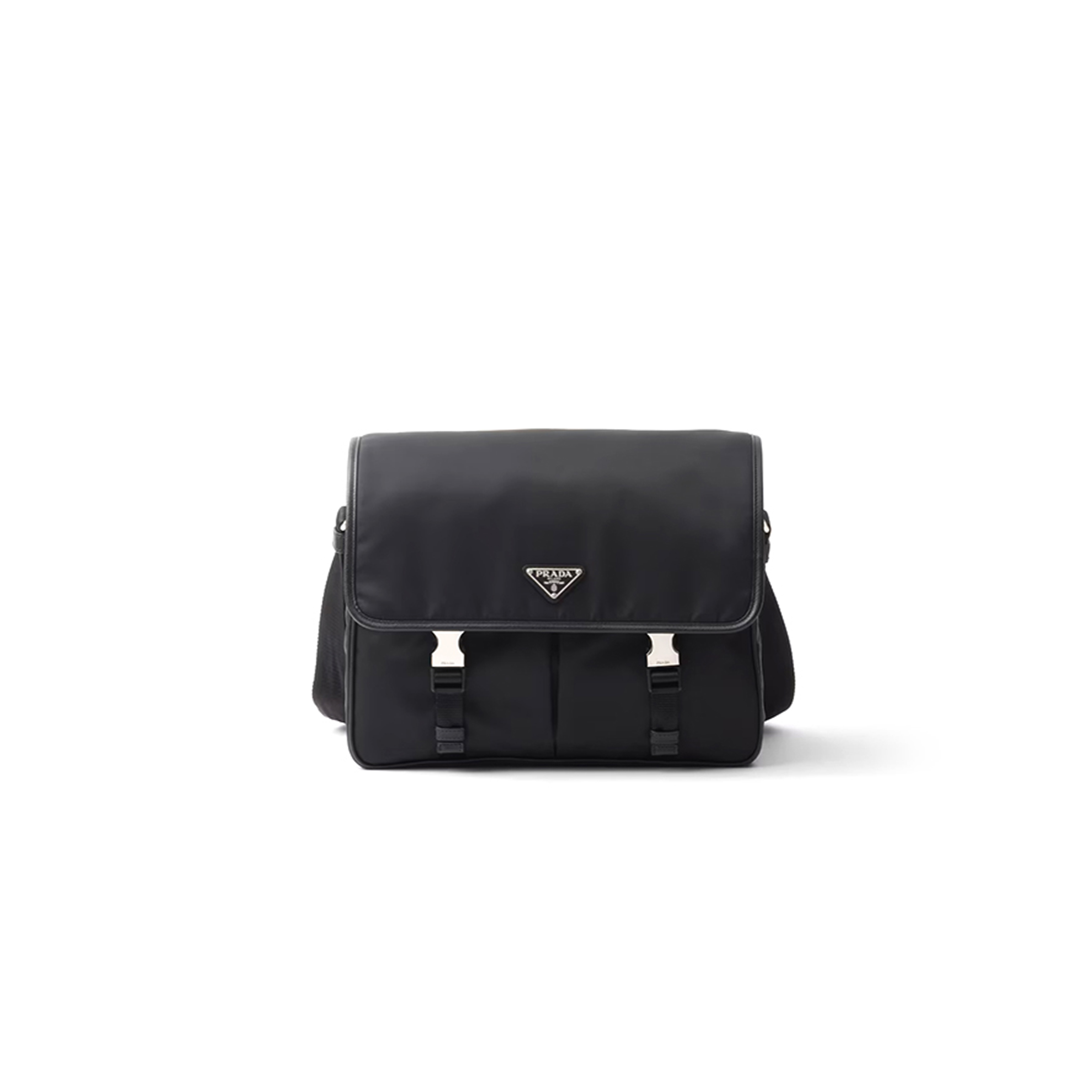 Pra*a re-nylon and saffiano leather shoulder bag 2vd768 (32*24*12cm)